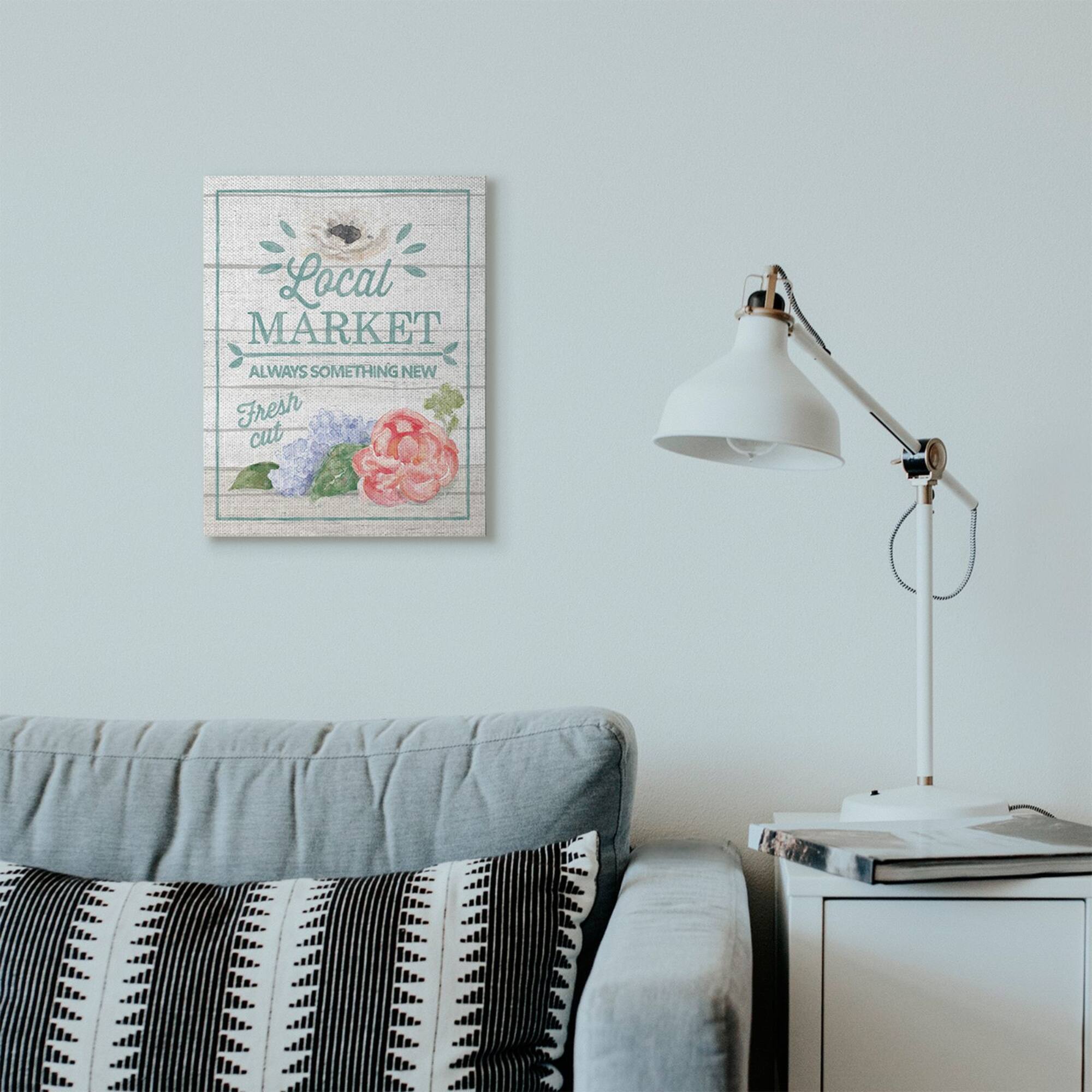 Stupell Industries Local Market Canvas Wall Art